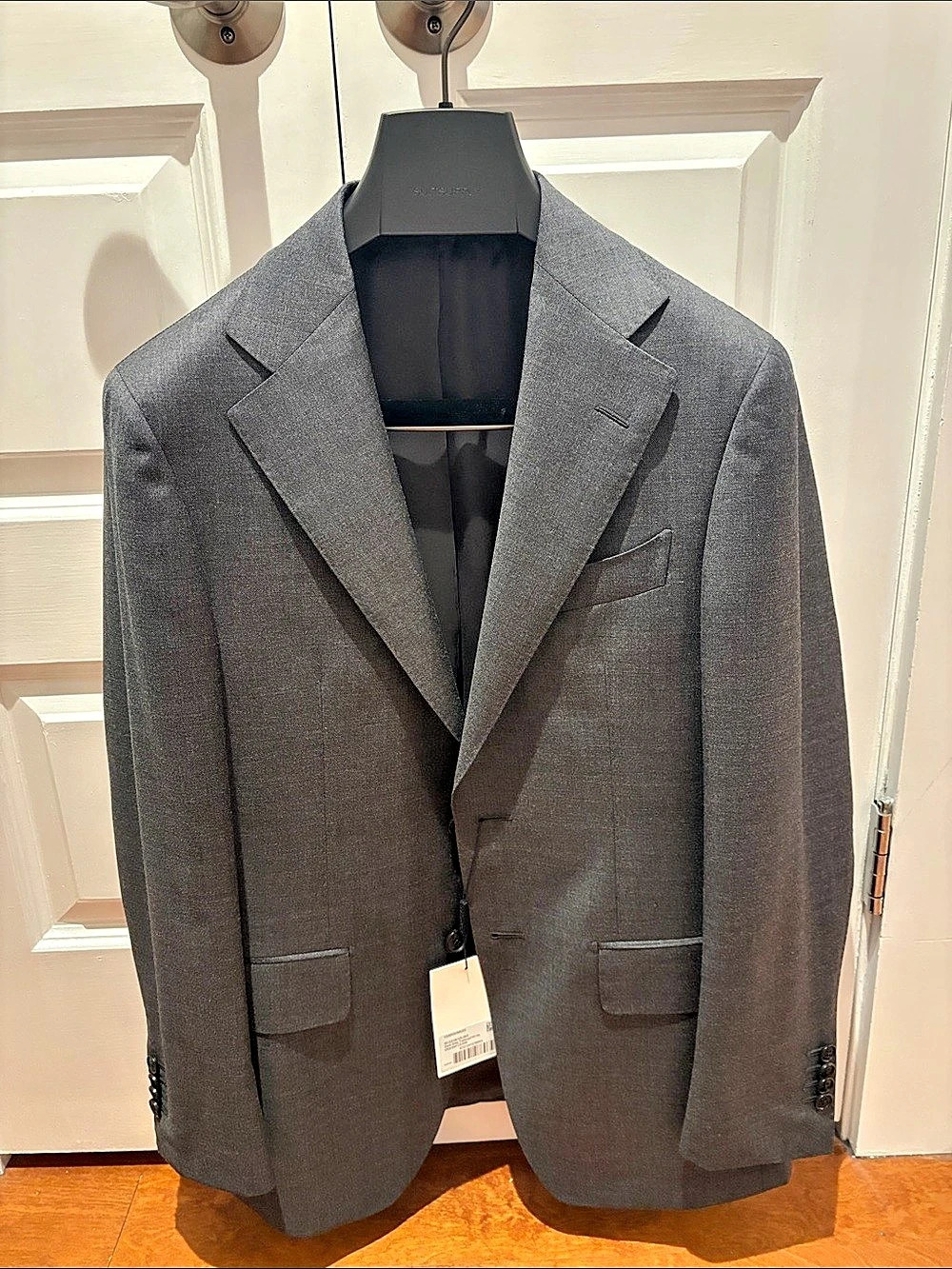 Suitsupply Dark Grey Tailored Fit Tailored Fit Sport Coat in Gray NWT